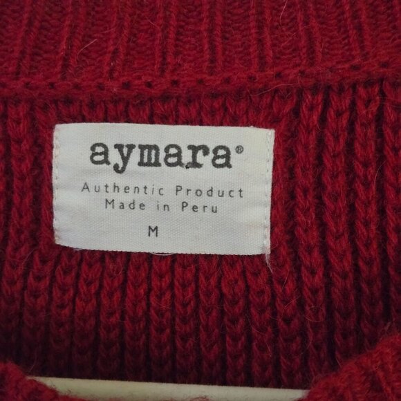 Ayamara Christina Baby Alpaca Made In Peru Sweater Size M - Picture 5 of 6